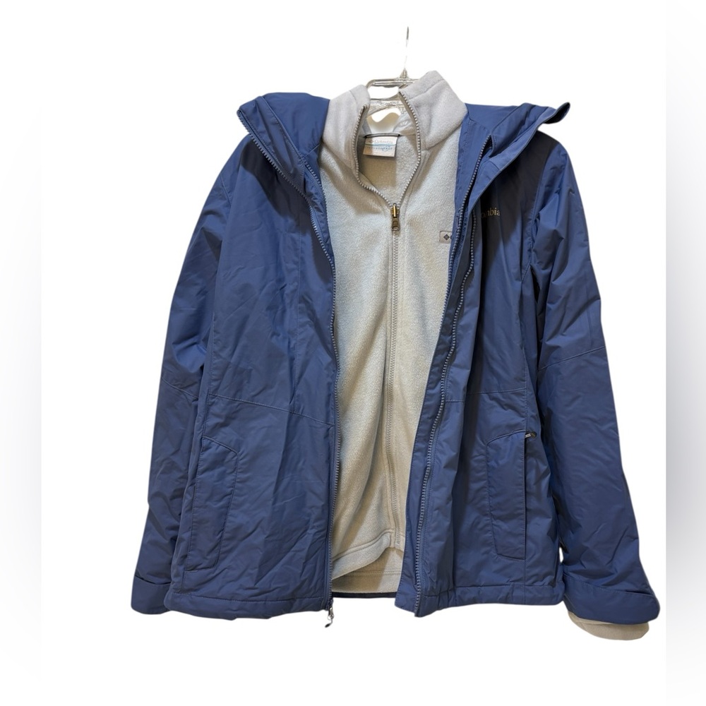 Columbia Women’s Interchange Jacket Fleece And Rain Jacket Combo Medium Zip Coat